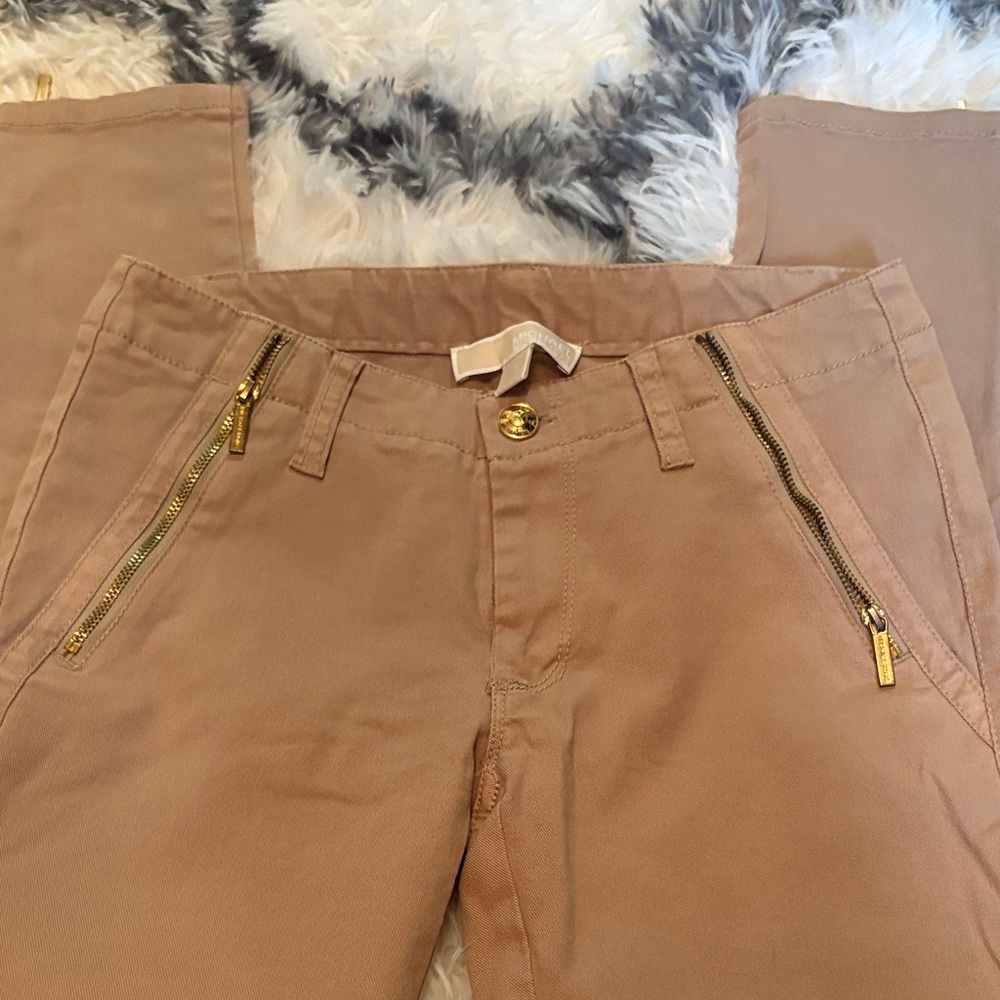 Michael Kors Tan Skinny Pants - Picture 3 of 6